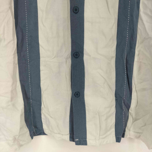 VINTAGE SILK シルク100% オープンカラーシャツ メンズ JPN:M