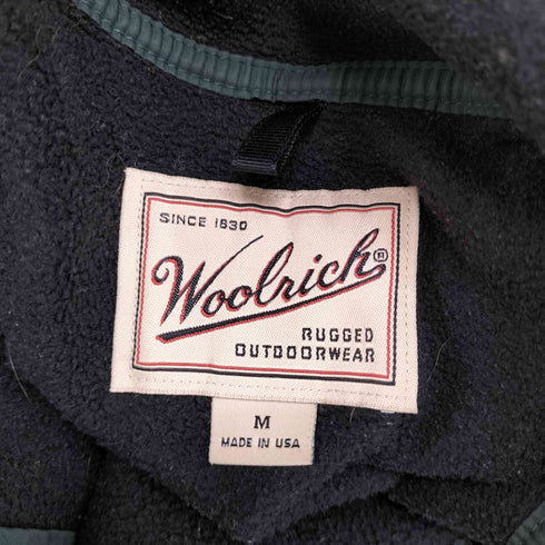 ウールリッチ WOOLRICH 90s USA製 ハーフスナップボタン フリース ジャケット メンズ import:M