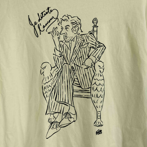 エディフィス EDIFICE 24SS ソリマチアキラ 別注 フレンチ イラストレーション Tシャツ メンズ JPN:M