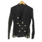 ヨウジヤマモト Yohji Yamamoto 24SS DOT GREY DISCHARGE PRINT 6B DOUBLE JACKET ドット ディスチャージ プリント ダブル ジャケット レディース JPN:2