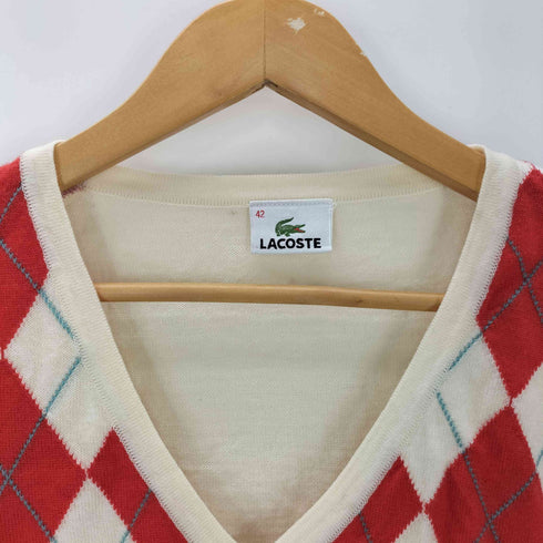 ラコステ LACOSTE アーガイル Vネックニット レディース JPN:42