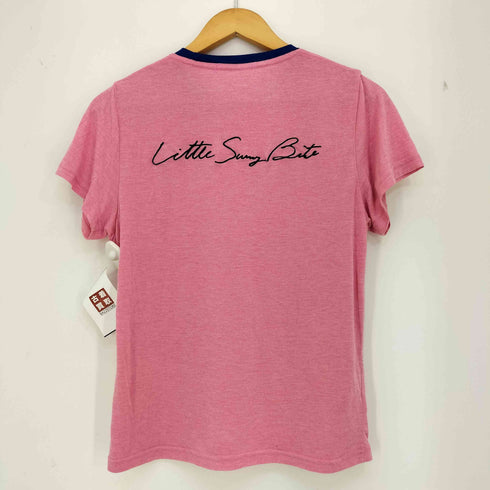リトルサニーバイト little sunny bite boring ラメ キャラクタープリント リンガーTシャツ レディース