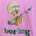 リトルサニーバイト little sunny bite boring ラメ キャラクタープリント リンガーTシャツ レディース