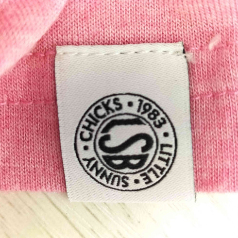 リトルサニーバイト little sunny bite boring ラメ キャラクタープリント リンガーTシャツ レディース