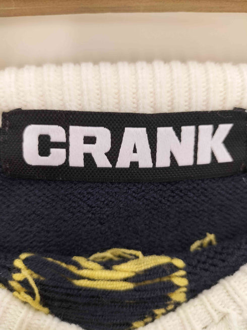 CRANK CC ロゴ アクリル ポリ ナイロン ミックスファブリック ストリング ニット チューブトップ ベアトップ 韓国 レディース