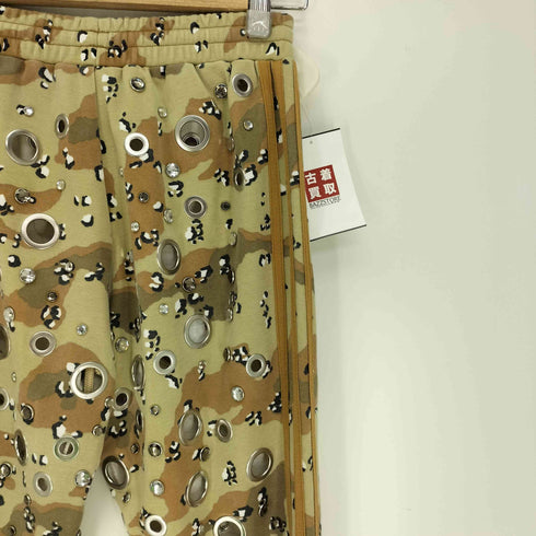 ジェレミースコット JEREMY SCOTT Crystals TP Track Pants チョコチップ カモ 迷彩柄 ストーン 装飾 トラックパンツ ジャージ レディース XS