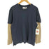 アディダスオリジナルス adidas Originals CHARR コラボ 背面 ロゴ デザイン フェイクレイヤード クルーネック L/S Tシャツ メンズ JPN:S