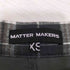 MATTER MAKERS ファイヤーパターン グラフィック プリント タック チェック ミニ スカート 韓国 レディース XS