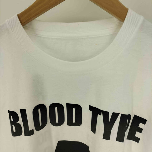 イエロー YELLO BLOOD TYPE A プリント Tシャツ メンズ