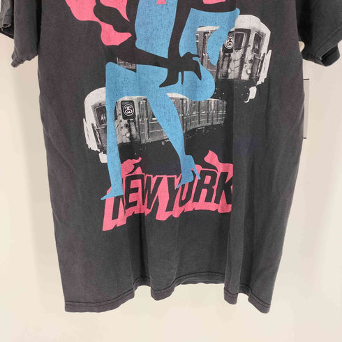 ステューシー Stussy NEW YORK ガール プリント Tシャツ メンズ import:L