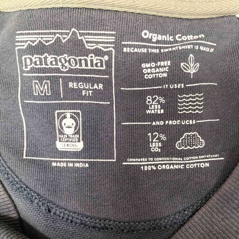 パタゴニア patagonia 21AW P-6 LOGO Organic Cotton オーガニックコットン ラグランスリーブ L/S Tシャツ メンズ import:M