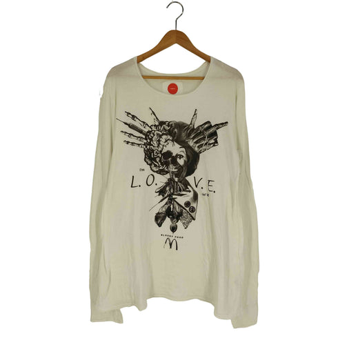 HIRO フロントプリント ロングスリーブTシャツ メンズ