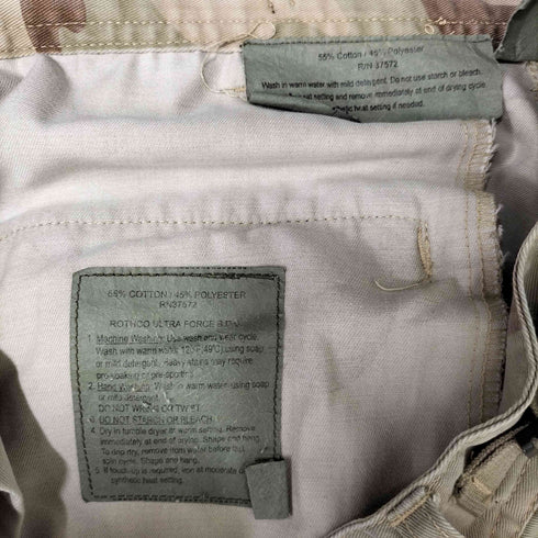 ロスコ ROTHCO デザートカモ 迷彩柄 コットン ポリ ジップフライ ミリタリー カーゴ パンツ メンズ SMALL REGULAR