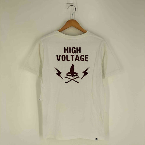 ヒステリックグラマー HYSTERIC GLAMOUR HIGH VOLTAGE 刺繍 プリント Tシャツ メンズ JPN:M
