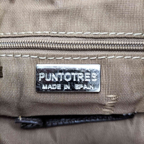 PUNTOTRES シボレザーショルダーバッグ レディース