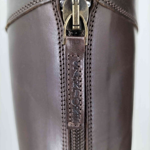 サルトル SARTORE バックジップ レザーロングブーツ レディース 37