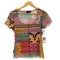 デシグアル Desigual ジオメトリックパッチTシャツ シアー レディース import:M