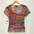 デシグアル Desigual ジオメトリックパッチTシャツ シアー レディース import:M