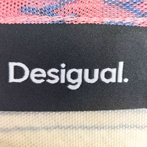 デシグアル Desigual ジオメトリックパッチTシャツ シアー レディース import:M