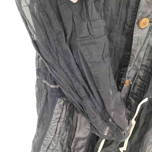 ブラックコムデギャルソン BLACK COMME des GARCONS シースルーコート シースルーモッズコート メンズ JPN:M