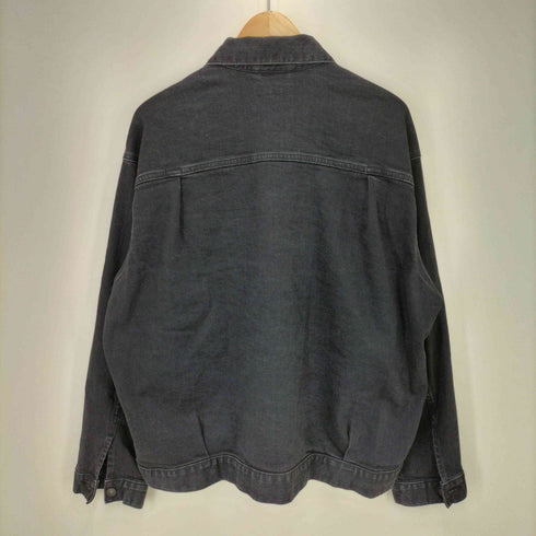ユニクロ UNIQLO 22AW 1ST 型 ストレッチ ブラック デニム ジャケット メンズ JPN:XL
