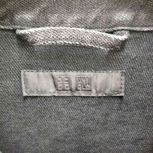 ユニクロ UNIQLO 22AW 1ST 型 ストレッチ ブラック デニム ジャケット メンズ JPN:XL