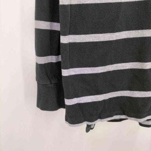 ポロバイラルフローレン Polo by RALPH LAUREN ポニー 刺繍 L/S ボーダー ポロシャツ メンズ import:XL
