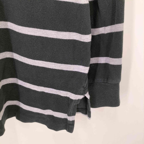 ポロバイラルフローレン Polo by RALPH LAUREN ポニー 刺繍 L/S ボーダー ポロシャツ メンズ import:XL