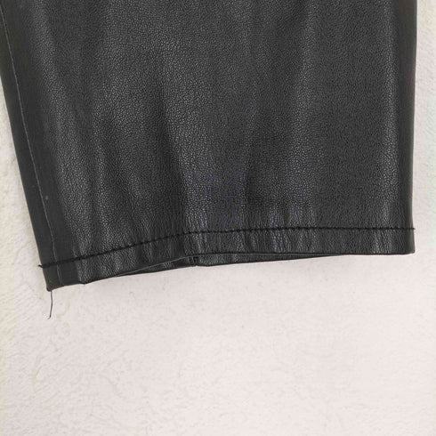 ザラ ZARA フェイクレザー2タックイージーパンツ レディース JPN:XS