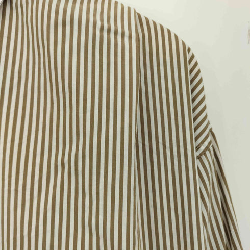 ラウンジドレス Loungedress ストライプ ロングスリーブ シャツ レディース FREE