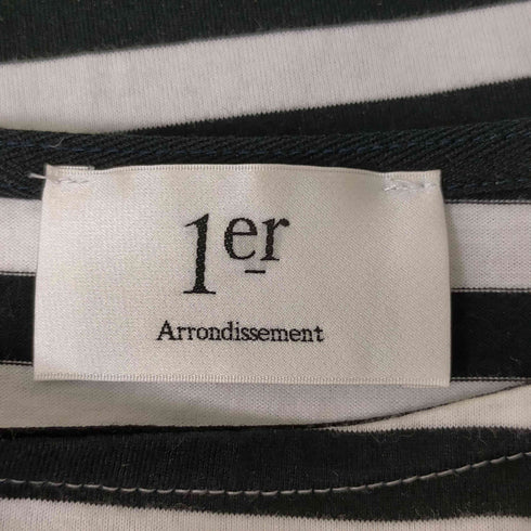 プルミエアロンディスモン 1er Arrondissement サイドスリットボーダーカットソー レディース JPN:38