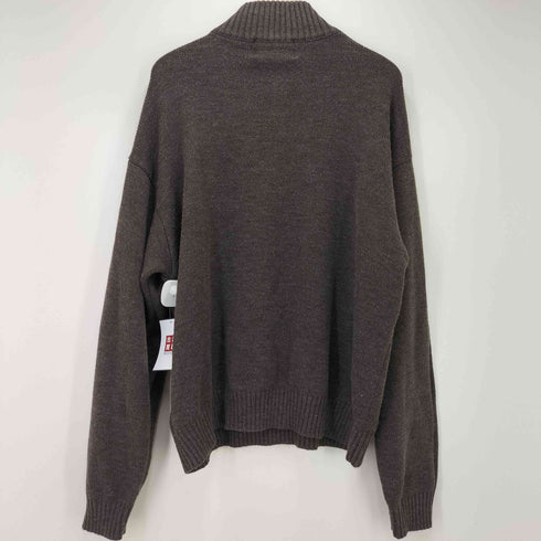 ジェリー GERRY 別注 ロゴ刺繍 ハーフジッププルオーバーニット メンズ import:L