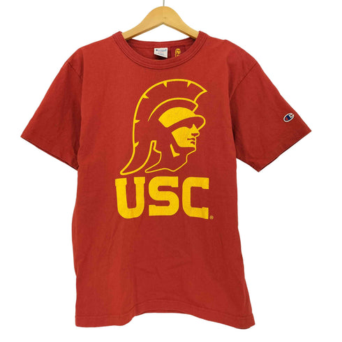 チャンピオン Champion USA製 T1011 カレッジプリント Tシャツ メンズ import:M