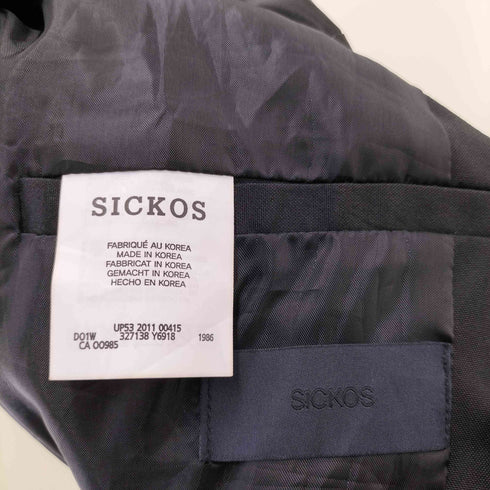 シッコス SICKOS クロップド トレンチ ジャケット メンズ