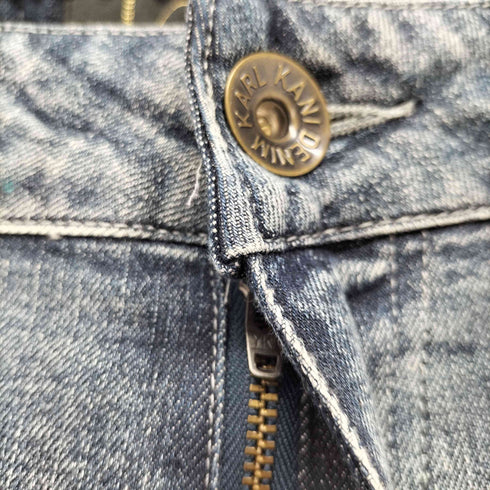 カールカナイ Karl Kani フロントロゴ刺繍 テーパードデニムパンツ メンズ 30