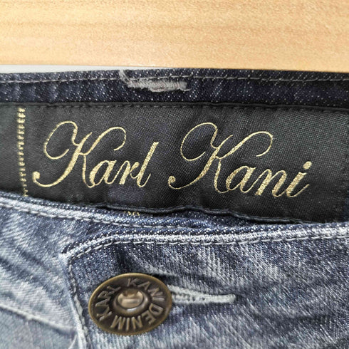 カールカナイ Karl Kani フロントロゴ刺繍 テーパードデニムパンツ メンズ 30
