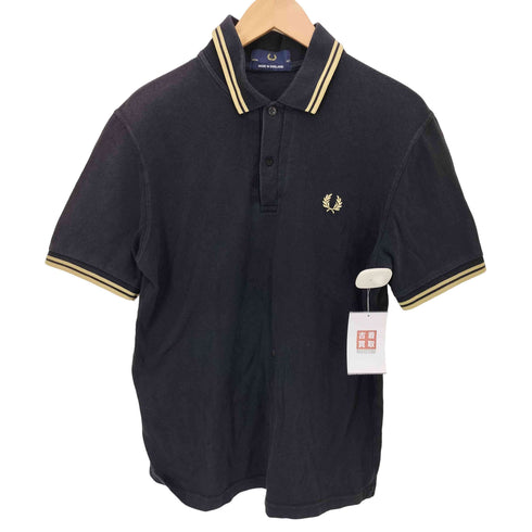 フレッドペリー FRED PERRY 英国製 ロゴ 刺繍 S/S ポロシャツ メンズ UK:40
