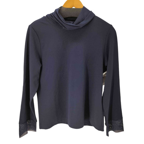 MACHIKO JINTO メッシュリブデザイン L/S トップス レディース LL