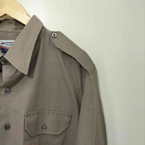 Logan Uniform Supply フラップポケット エポレット ミリタリーシャツ メンズ 17×38