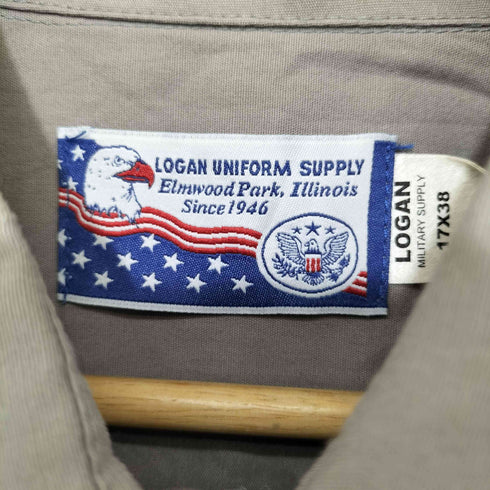 Logan Uniform Supply フラップポケット エポレット ミリタリーシャツ メンズ 17×38
