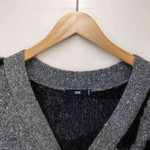 ハレ HARE 24AW イソザイラインスパンコールカーディガン メンズ JPN:M