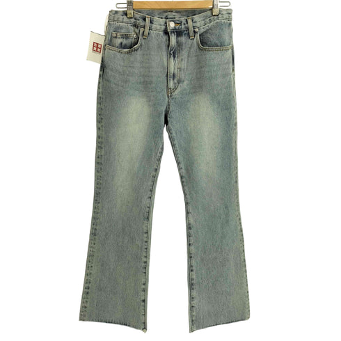 リヴドロワ RIVE DROITE MONN.:. (モン) フレアデニム サックスブルー レディース JPN:40