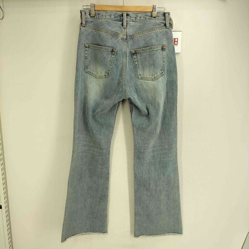 リヴドロワ RIVE DROITE MONN.:. (モン) フレアデニム サックスブルー レディース JPN:40