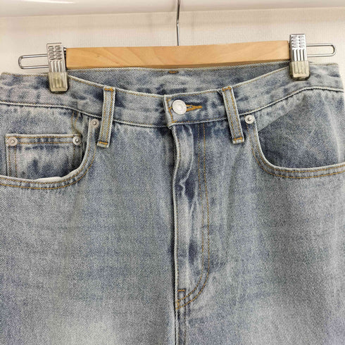 リヴドロワ RIVE DROITE MONN.:. (モン) フレアデニム サックスブルー レディース JPN:40