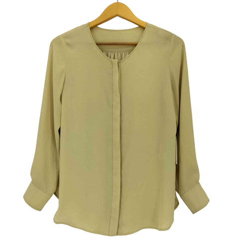 グリーンレーベルリラクシング GREEN LABEL RELAXING D PEノーカラー シャツ レディース ONE SIZE