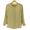 グリーンレーベルリラクシング GREEN LABEL RELAXING D PEノーカラー シャツ レディース ONE SIZE