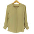 グリーンレーベルリラクシング GREEN LABEL RELAXING D PEノーカラー シャツ レディース ONE SIZE