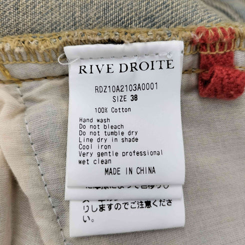 リヴドロワ RIVE DROITE MONN.:.(モン) ハイライズダメージDENIM レディース JPN:38