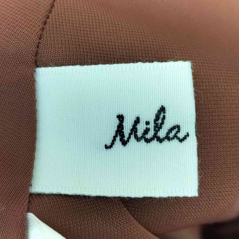 ミラオーウェン Mila Owen 前結びギャザータックリネンスカート レディース JPN:0