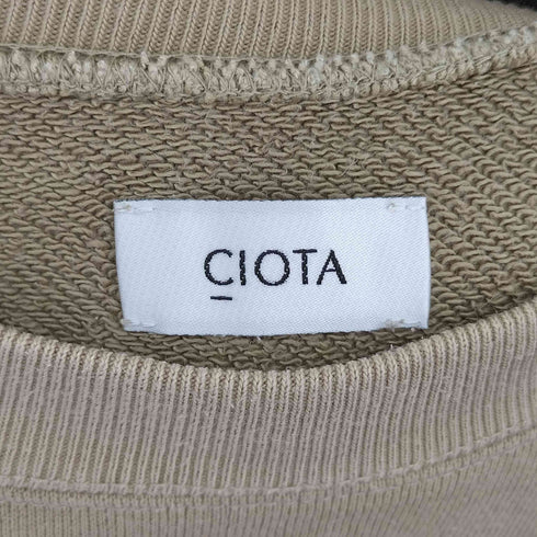 シオタ CIOTA スビン吊り裏毛クルーネックスウェットシャツ メンズ 6
